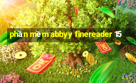 phần mềm abbyy finereader 15