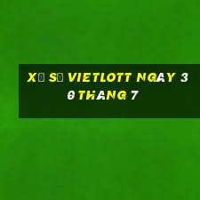 xổ số vietlott ngày 30 tháng 7