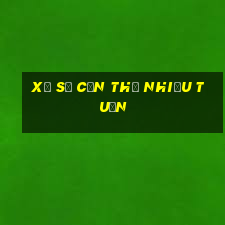 xổ số cần thơ nhiều tuần