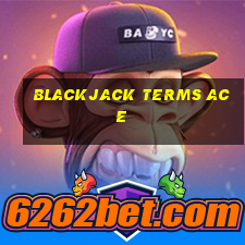 blackjack terms ace