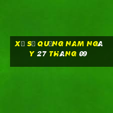 xổ số quảng nam ngày 27 tháng 09