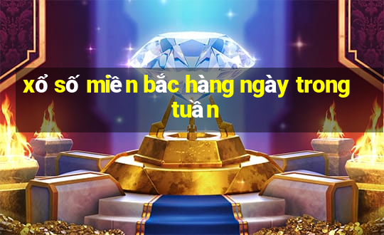 xổ số miền bắc hàng ngày trong tuần