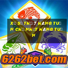 xổ số thứ 7 hàng tuần chủ nhật hàng tuần