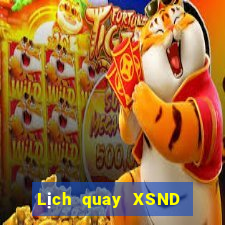 Lịch quay XSND hôm nay