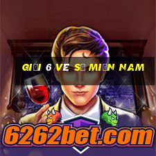 giải 6 vé số miền nam