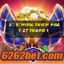 xổ số ninh thuận ngày 27 tháng 1