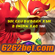 soi cau du doan xsmb chinh xac 100