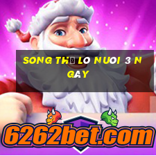 song thủ lô nuôi 3 ngày