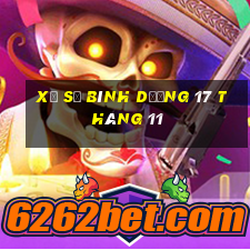 xổ số bình dương 17 tháng 11