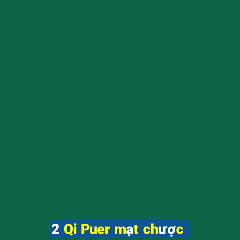 2 Qi Puer mạt chược