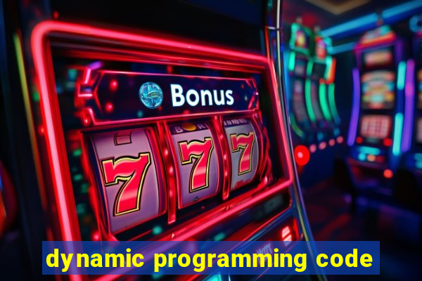 dynamic programming code