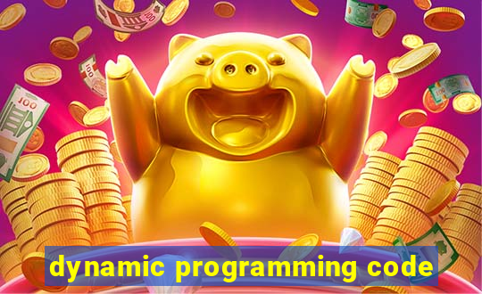 dynamic programming code