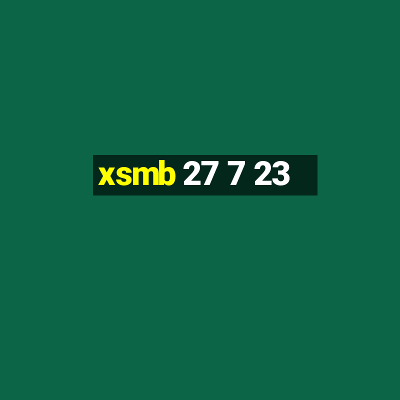 xsmb 27 7 23