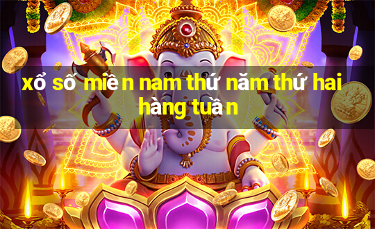 xổ số miền nam thứ năm thứ hai hàng tuần