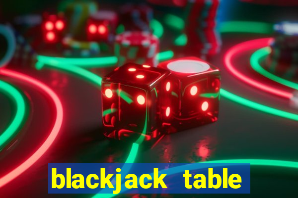 blackjack table game set