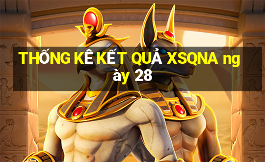 THỐNG KÊ KẾT QUẢ XSQNA ngày 28