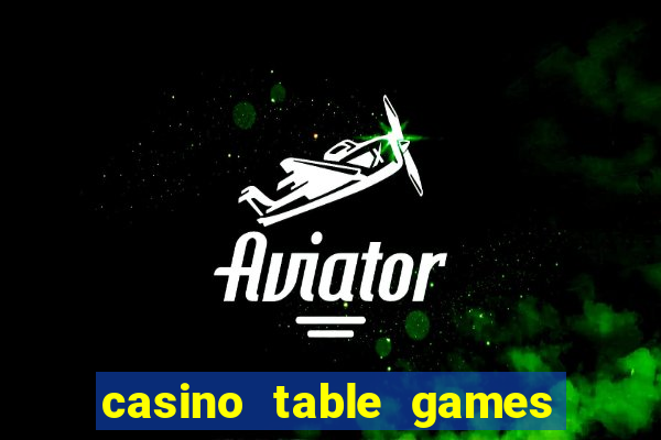 casino table games dual rate