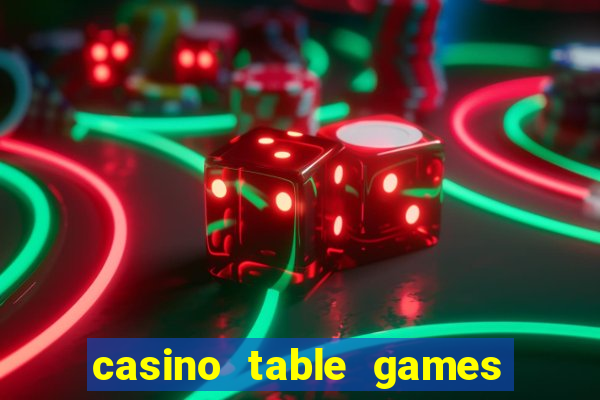 casino table games dual rate