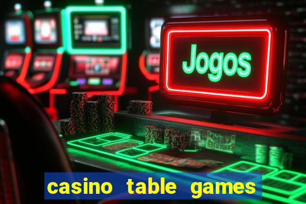 casino table games dual rate