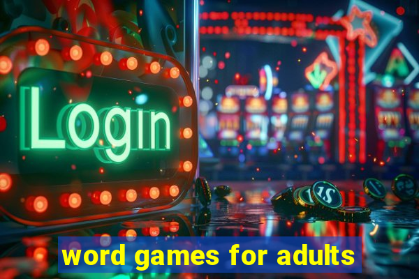 word games for adults