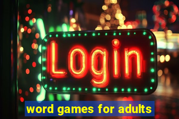 word games for adults