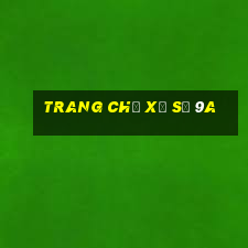 Trang chủ xổ số 9a