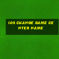 ios change game center name