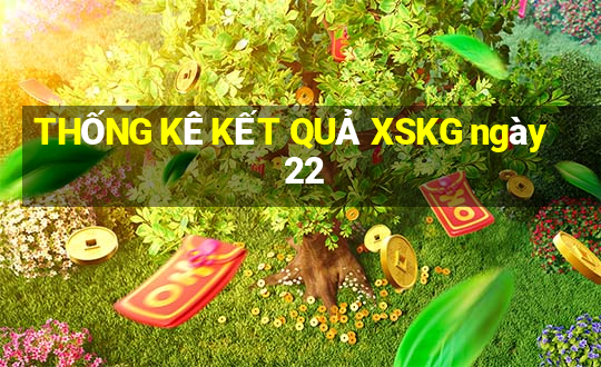 THỐNG KÊ KẾT QUẢ XSKG ngày 22