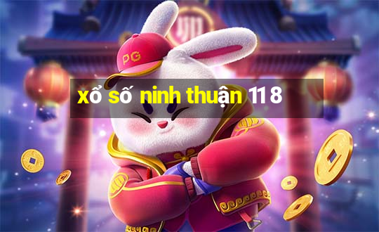 xổ số ninh thuận 11 8