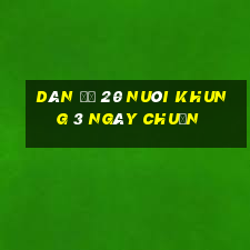 dàn đề 20 nuôi khung 3 ngày chuẩn