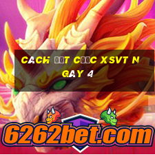 Cách đặt cược XSVT ngày 4