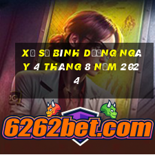 xổ số bình dương ngày 4 tháng 8 năm 2024