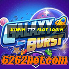 hiwin 777 slot login