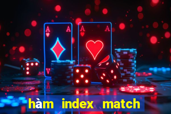 hàm index match trong excel