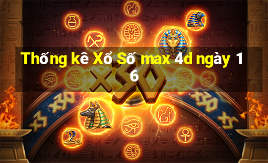 Thống kê Xổ Số max 4d ngày 16