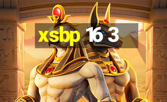 xsbp 16 3