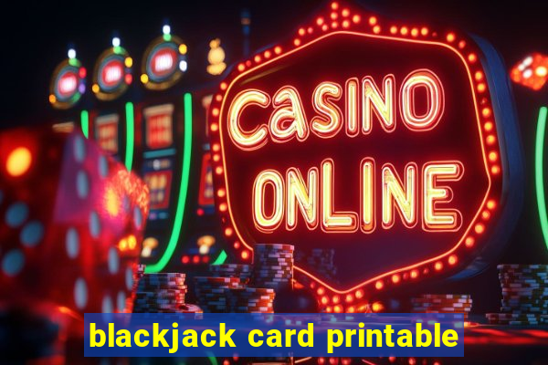 blackjack card printable