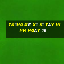 Thống kê Xổ Số Tây Ninh ngày 16