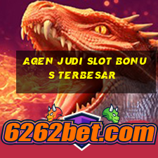 agen judi slot bonus terbesar