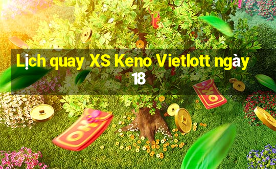 Lịch quay XS Keno Vietlott ngày 18