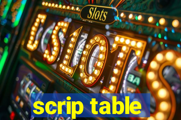 scrip table