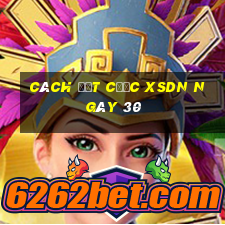 Cách đặt cược XSDN ngày 30