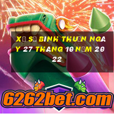 xổ số bình thuận ngày 27 tháng 10 năm 2022