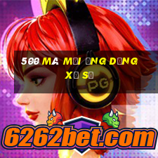 500 Mã mời ứng dụng xổ số