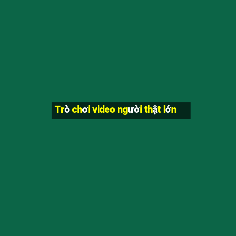 Trò chơi video người thật lớn