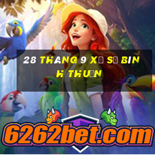 28 tháng 9 xổ số bình thuận