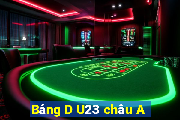 Bảng D U23 châu A