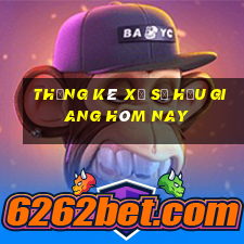 Thống kê xổ số hậu giang hôm nay