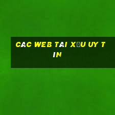 các web tài xỉu uy tín