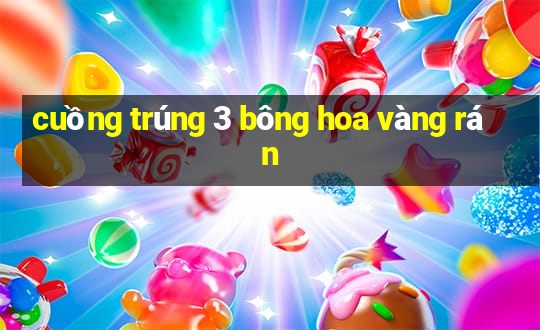 cuồng trúng 3 bông hoa vàng rán